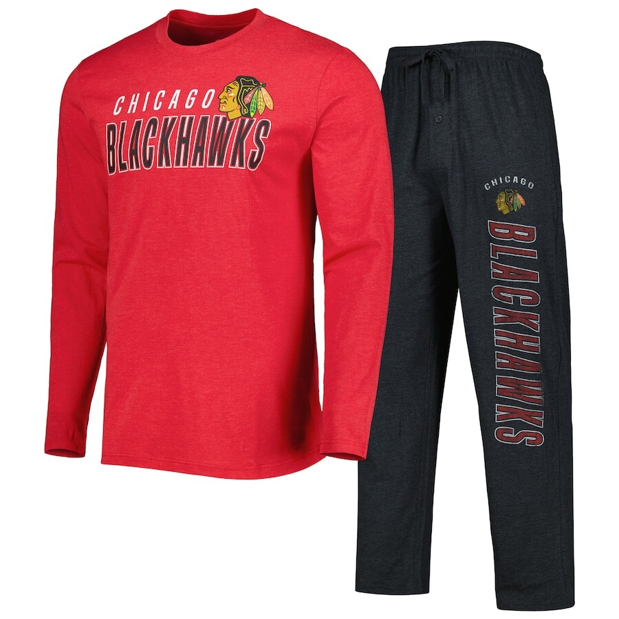 

Пижамный комплект Concepts Sport Chicago Blackhawks, черный