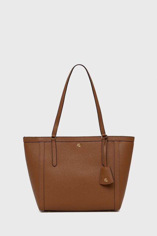 

Кожаная сумка 431842431002 Lauren Ralph Lauren, коричневый