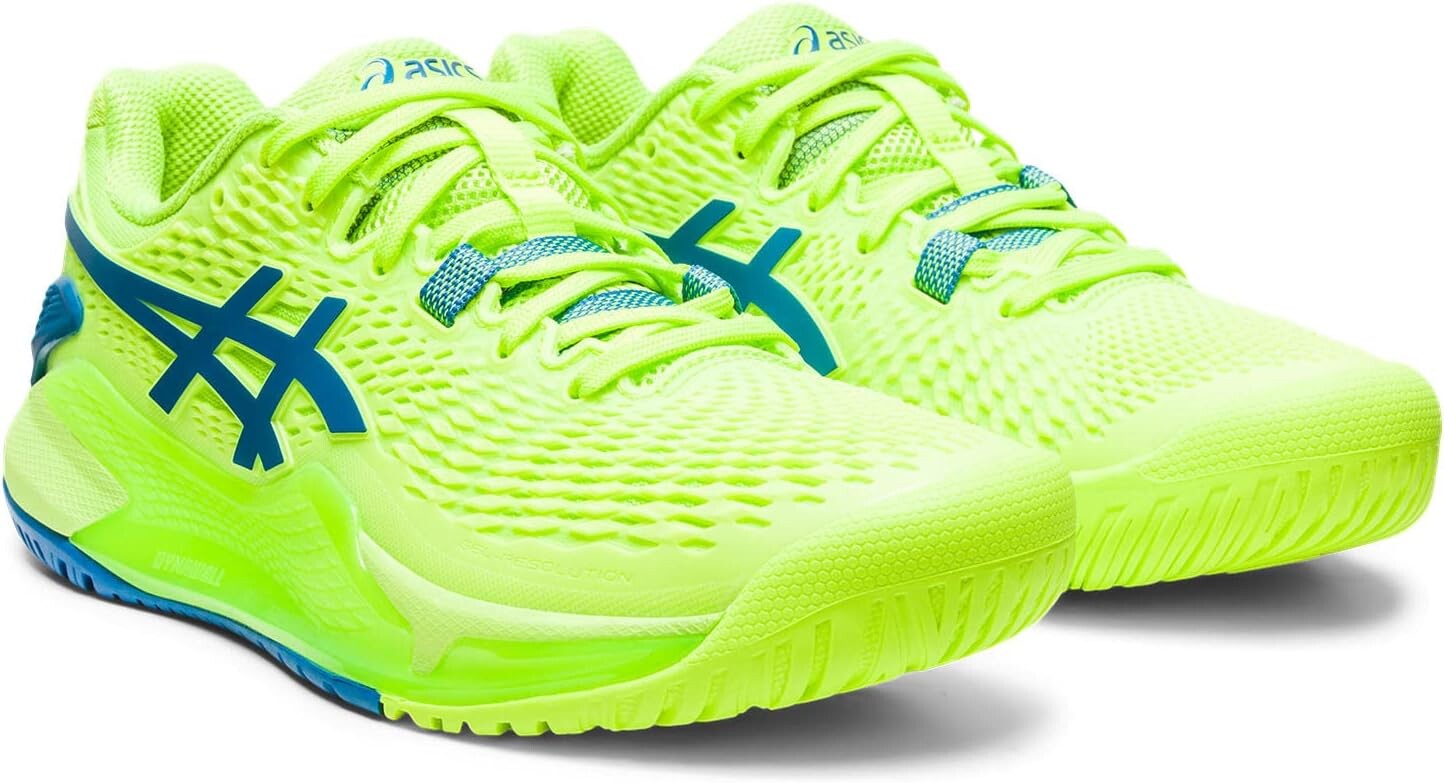 

Кроссовки Gel-Resolution 9 Tennis Shoe ASICS, цвет Hazard Green/Reborn Blue