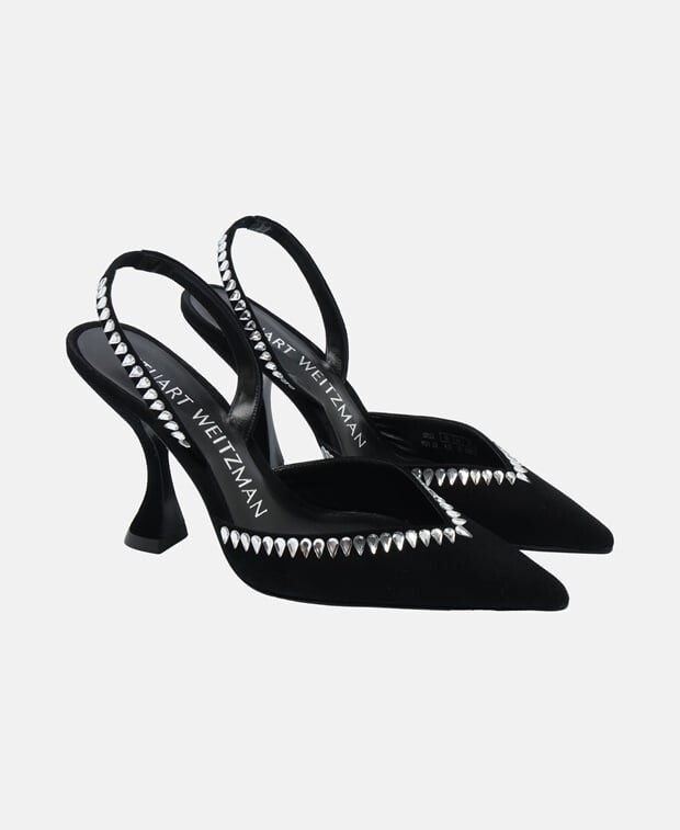 

Туфли-лодочки с пяткой на пятке Stuart Weitzman, черный