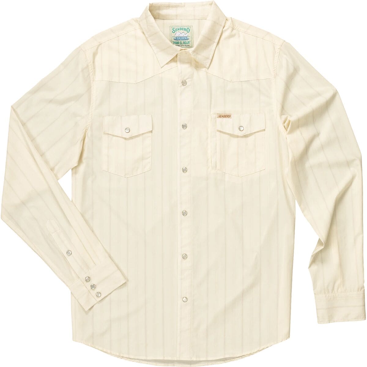 Рубашка confluence tech Sendero Provisions Co., цвет vintage white/khaki цена и фото