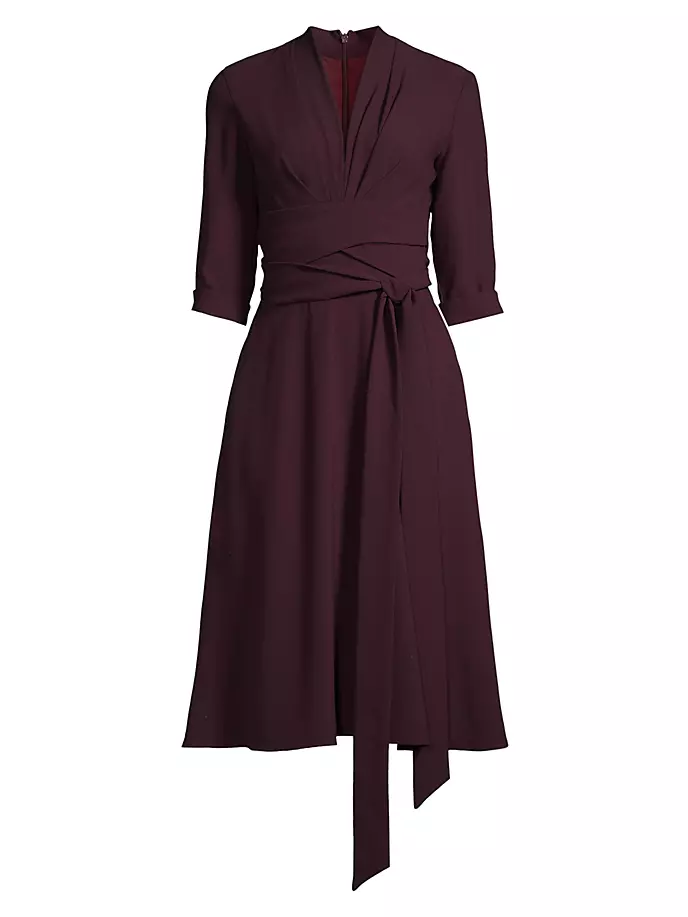

Платье Joan с высоким воротником и длинными рукавами Black Halo, цвет oxblood