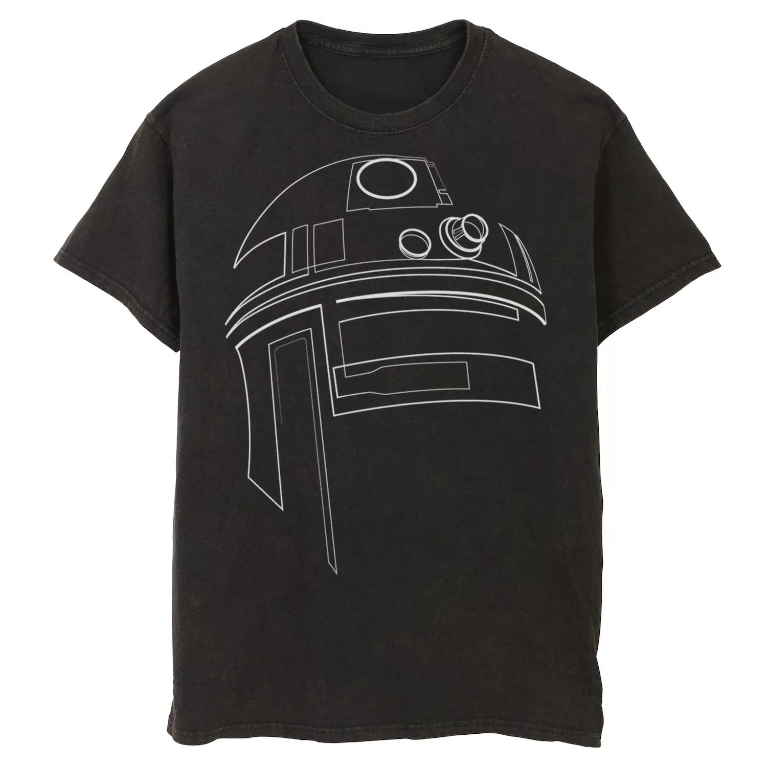Мужская футболка с контуром R2-D2 Star Wars