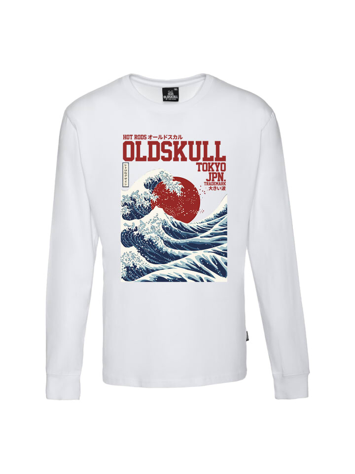 

Рубашка с длинным рукавом OLDSKULL Asian Big W Vintage Logo Graphic, белый