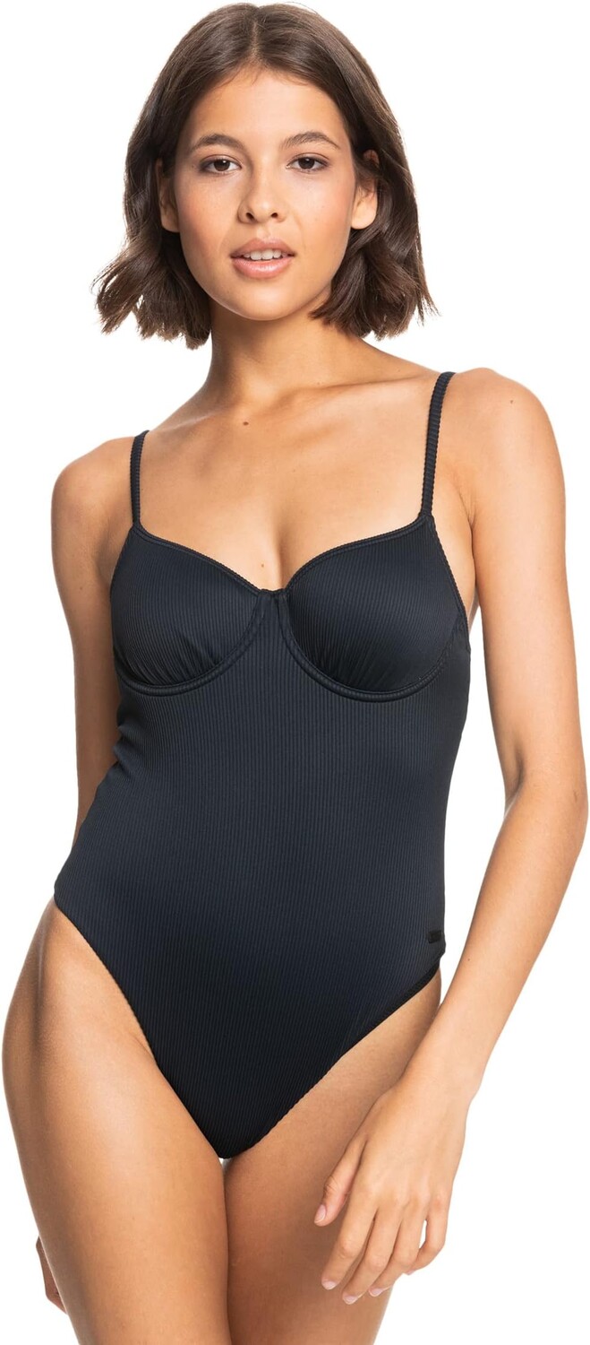 

Слитный купальник Rib Love The Muse Roxy, цвет Anthracite