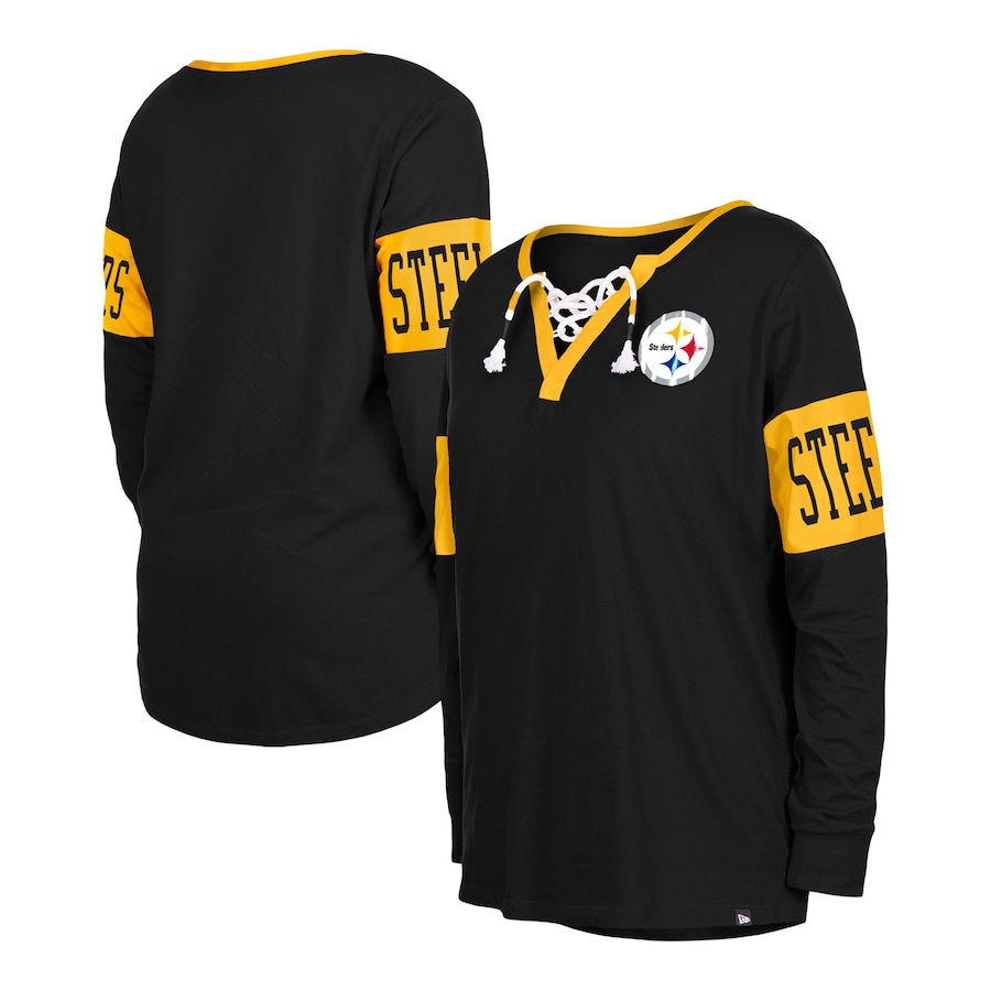 

Футболка с длинным рукавом New Era Pittsburgh Steelers, черный