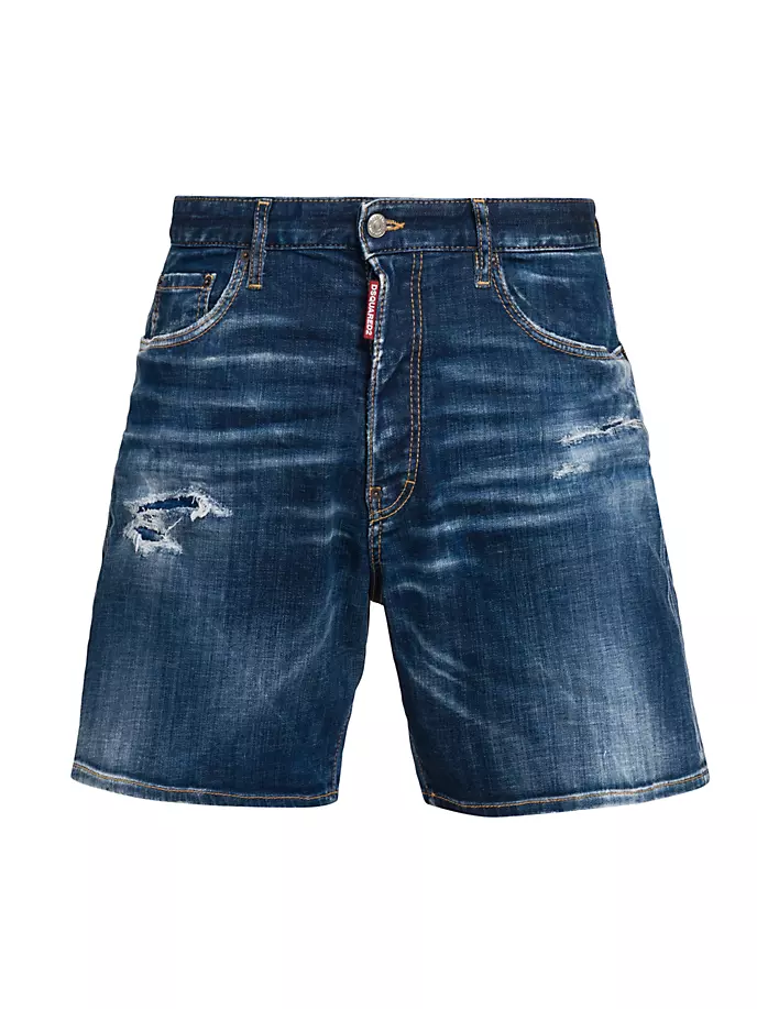 

Джинсовые шорты-боксеры Dsquared2, синий