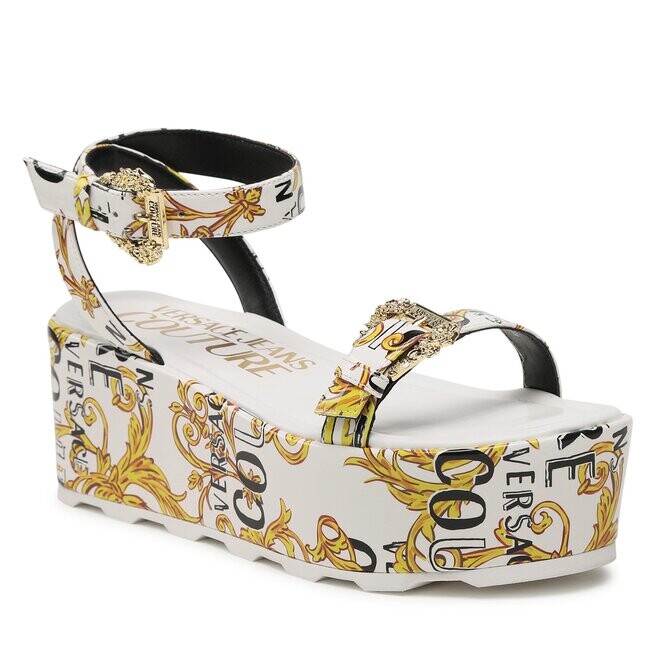 

Сандалии Versace Jeans Couture, желтый белый