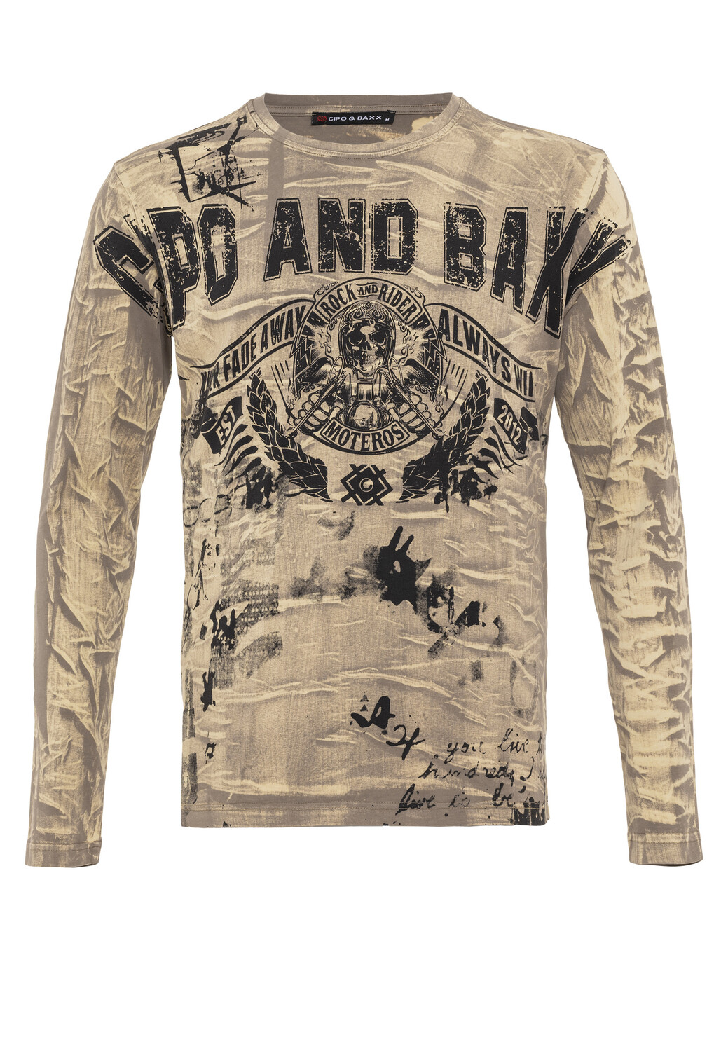 

Лонгслив Cipo & Baxx Langarmshirt, коричневый