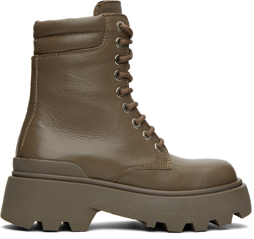 

Ботинки AMI Alexandre Mattiussi Taupe Ranger