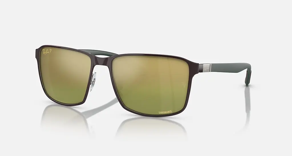 

Солнцезащитные очки Ray-Ban RB3721CH CHROMANCE, зеленый/золотой