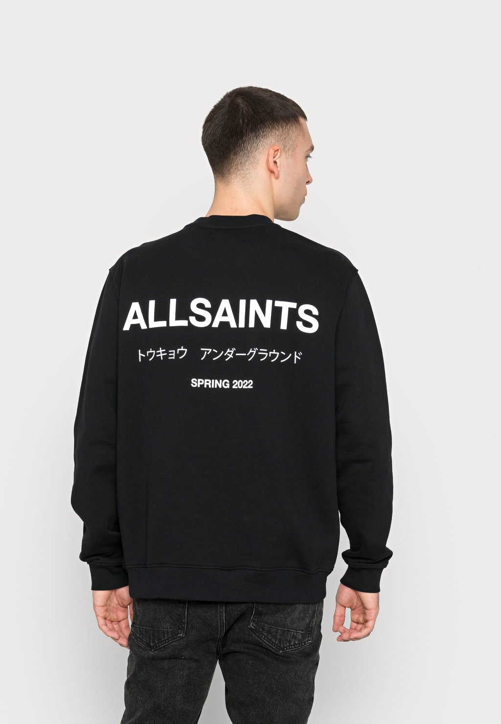 

Толстовка AllSaints UNDERGROUND CREW, цвет jet black