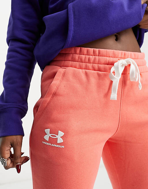 

Красные флисовые джоггеры Under Armour Rival