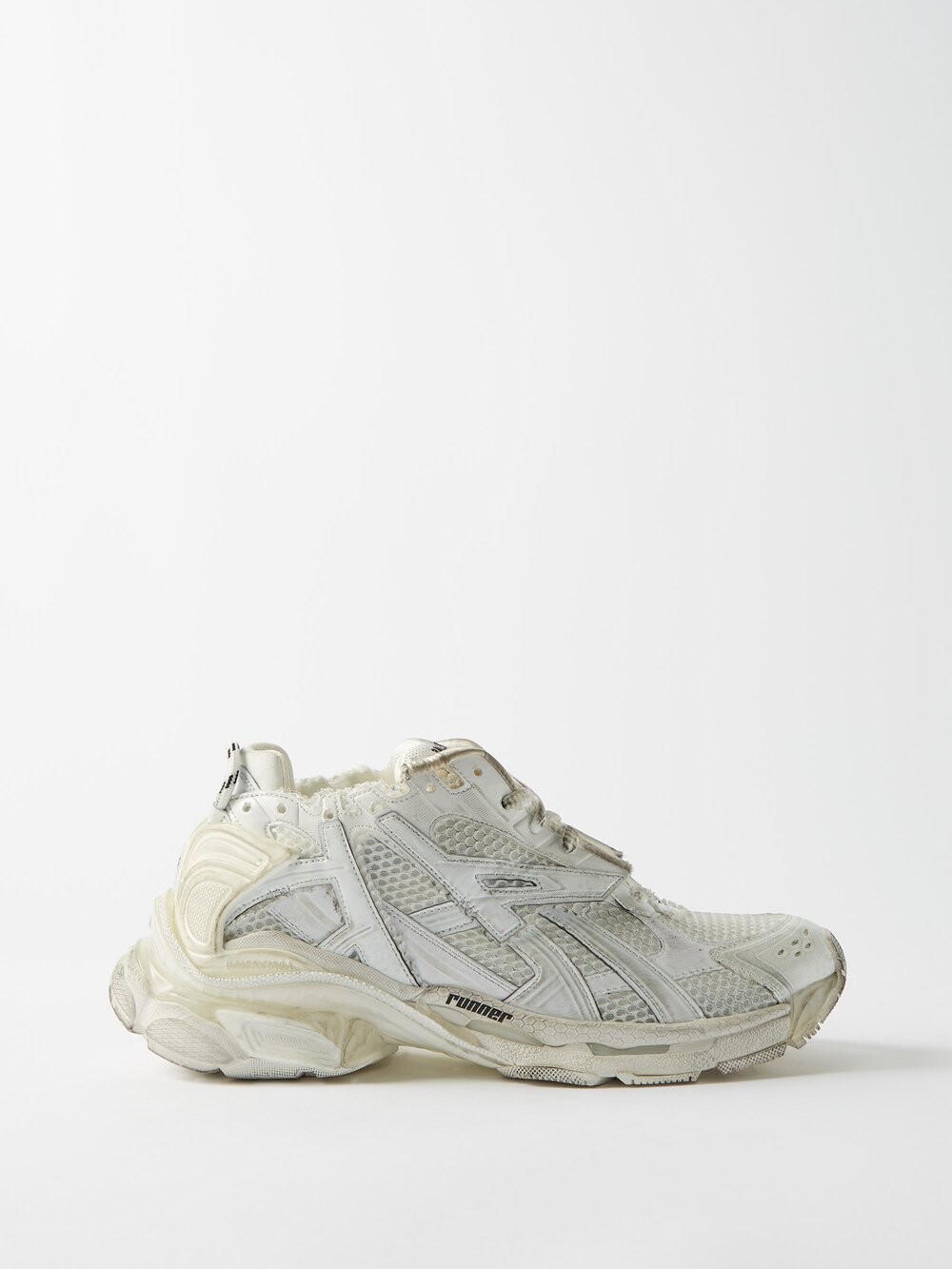 

Кроссовки из беговой сетки и нейлона Balenciaga, белый