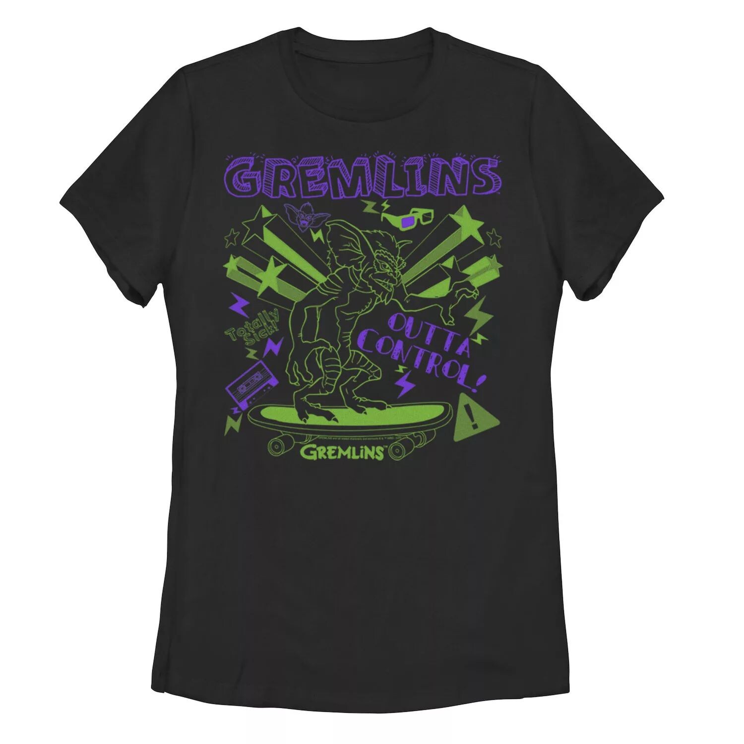 

Футболка с рисунком для скейтборда Juniors Gremlins Outta Control Licensed Character