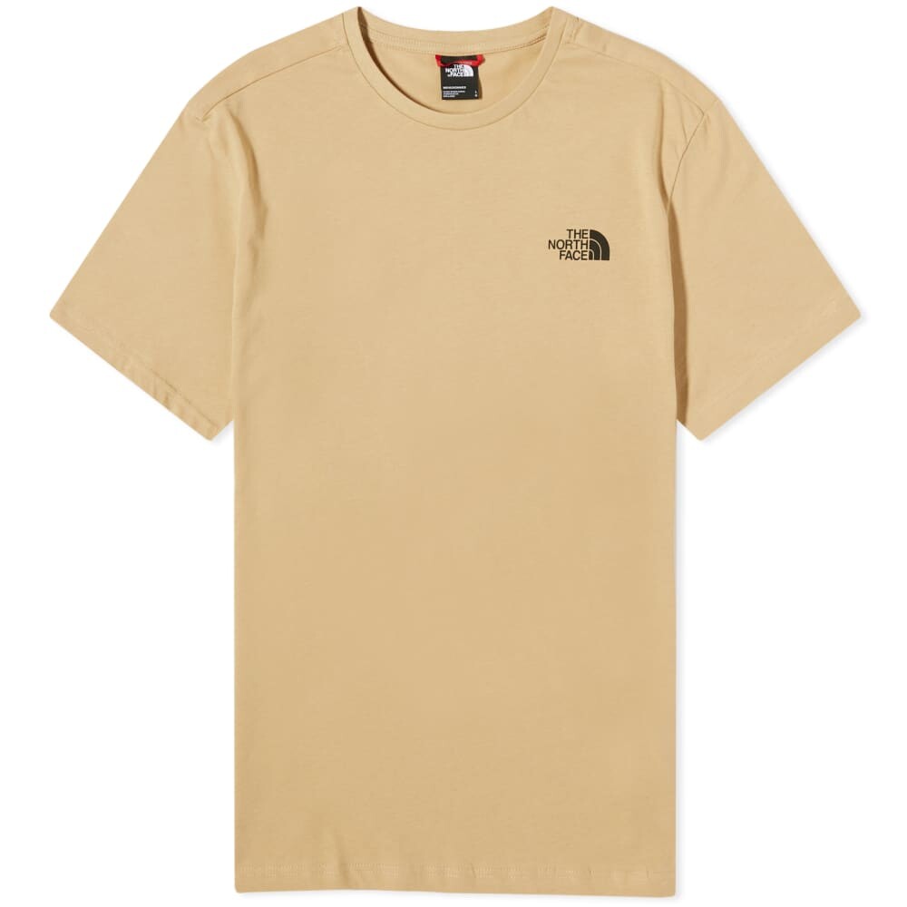 

Простая футболка The North Face с куполом, хаки