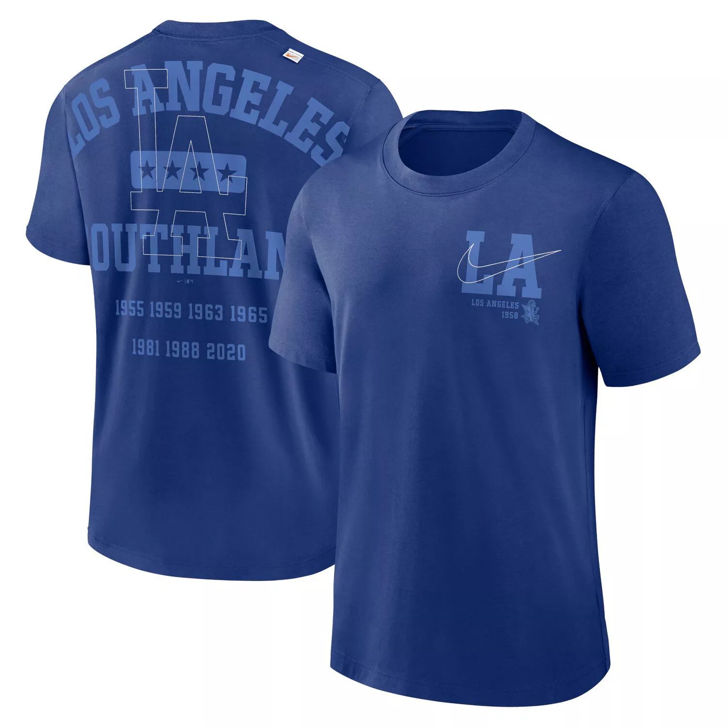 Мужская футболка Royal Los Angeles Dodgers Game Over Nike