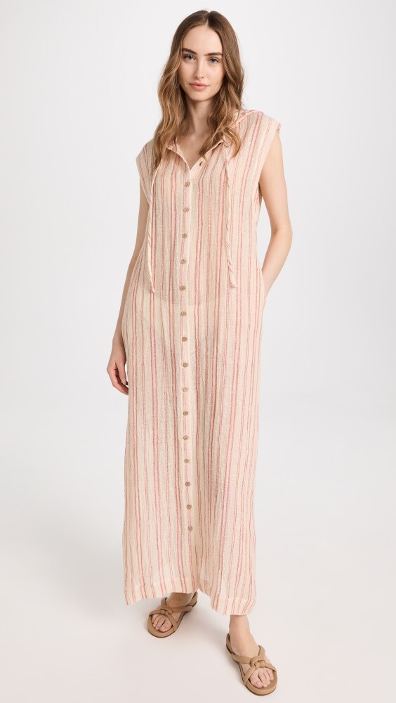 

Платье Lisa Marie Fernandez Caftan Shirt, натуральный