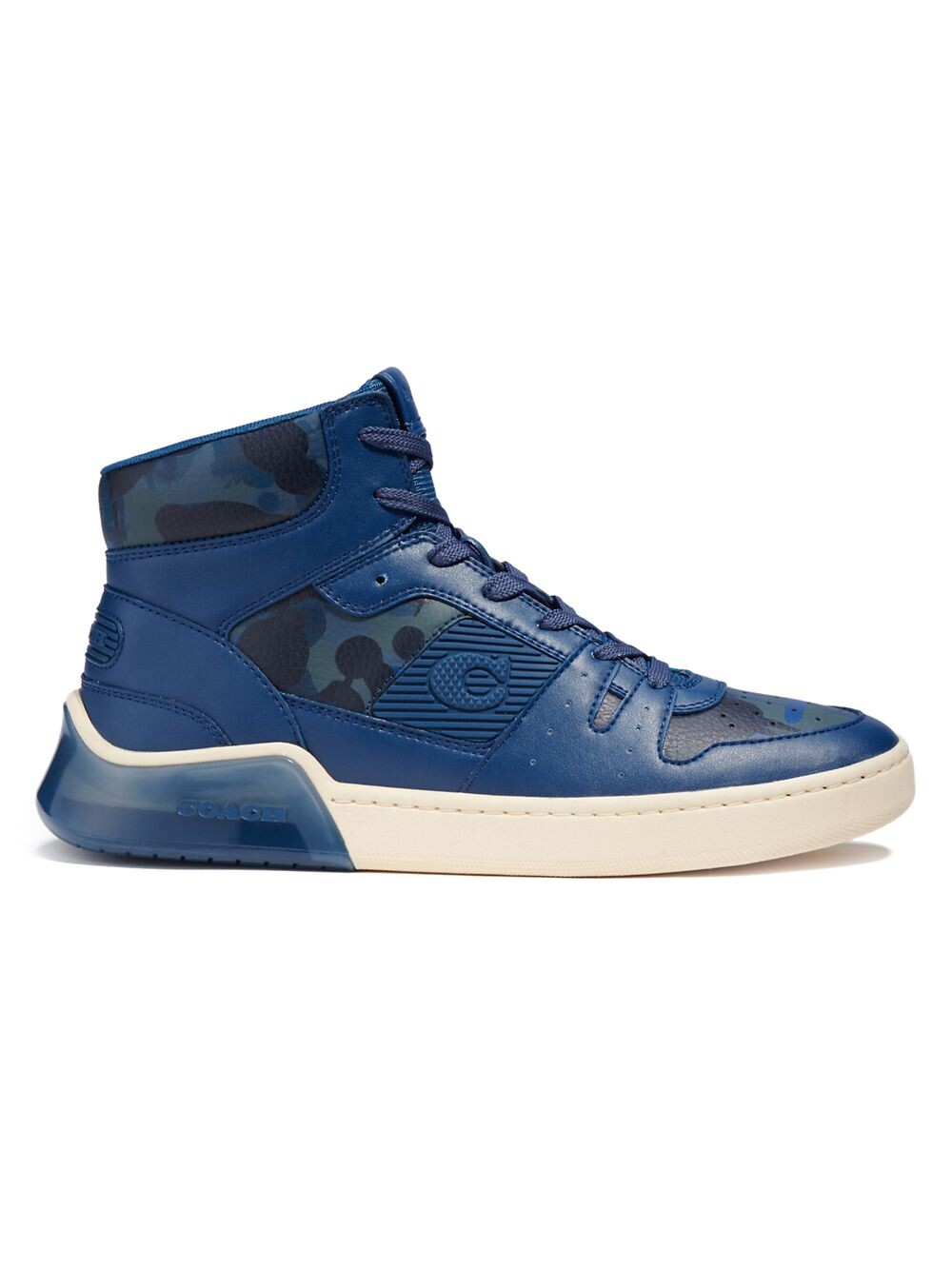

Citysole Высокие кожаные кроссовки Citysole с камуфляжным принтом COACH, нави