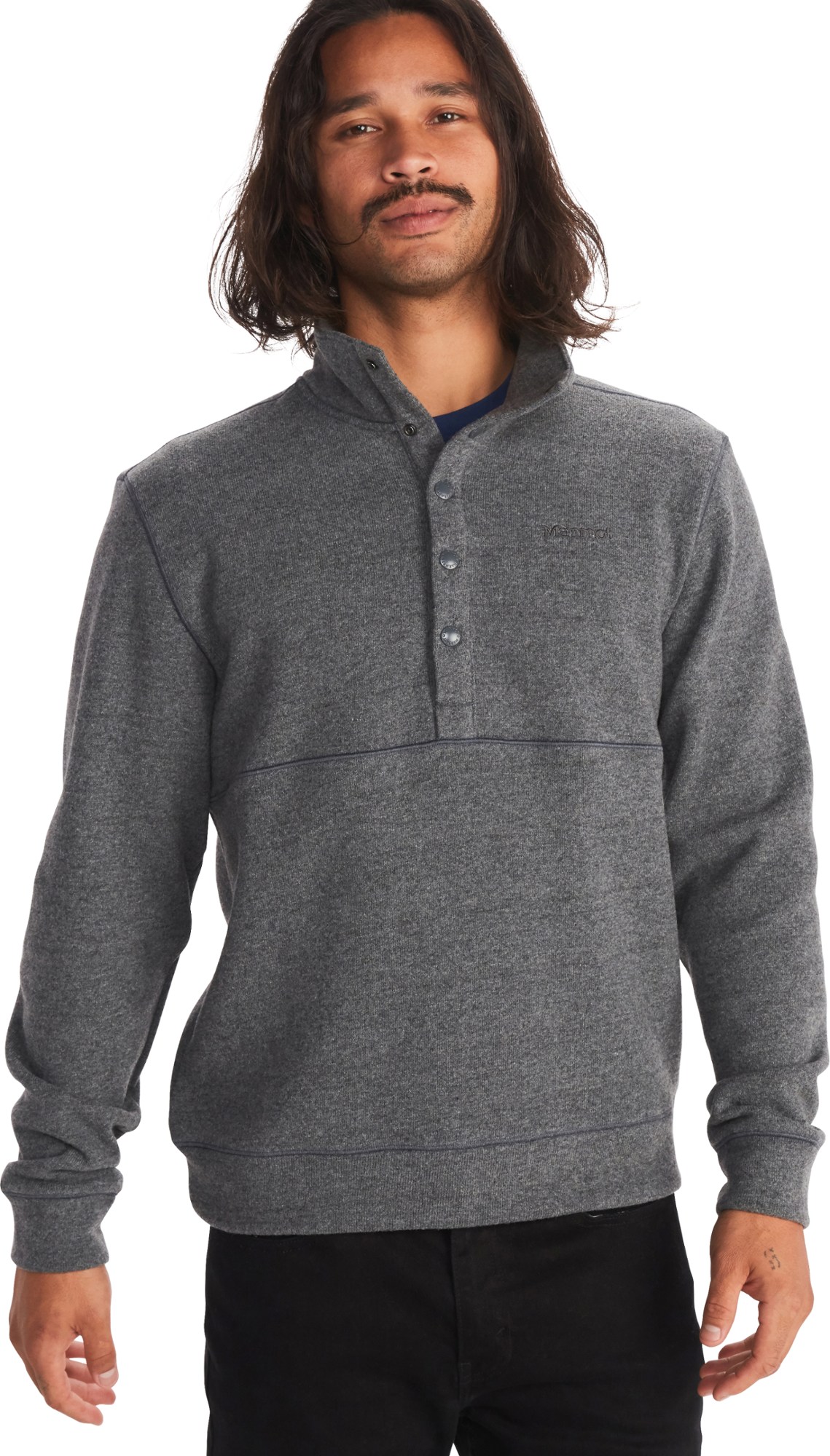 Пуловер Colwood с полузастежкой - мужской Marmot, серый