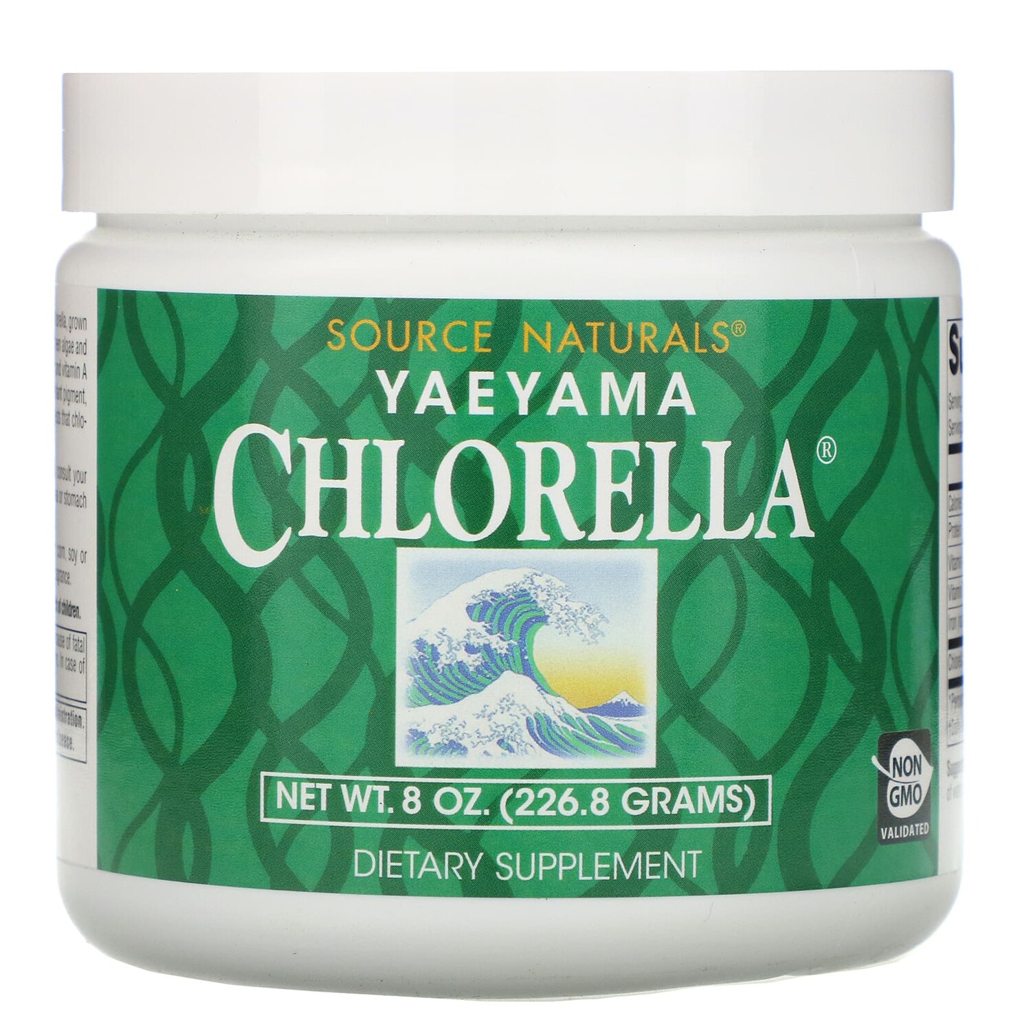 

Хлорелла Яэяма, 226,8 г (8 унций), Source Naturals