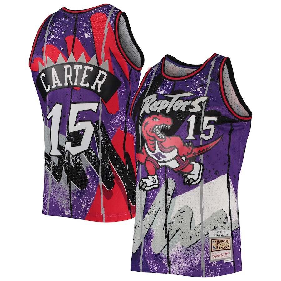 

Джерси Mitchell & Ness Toronto Raptors, фиолетовый