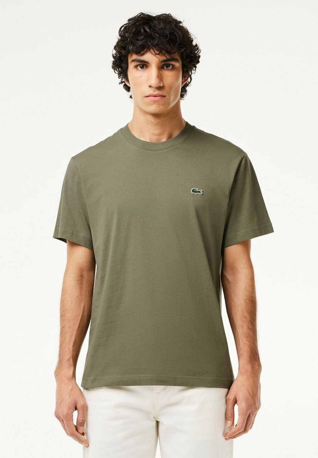 

Футболка базовая Lacoste, цвет vert kaki
