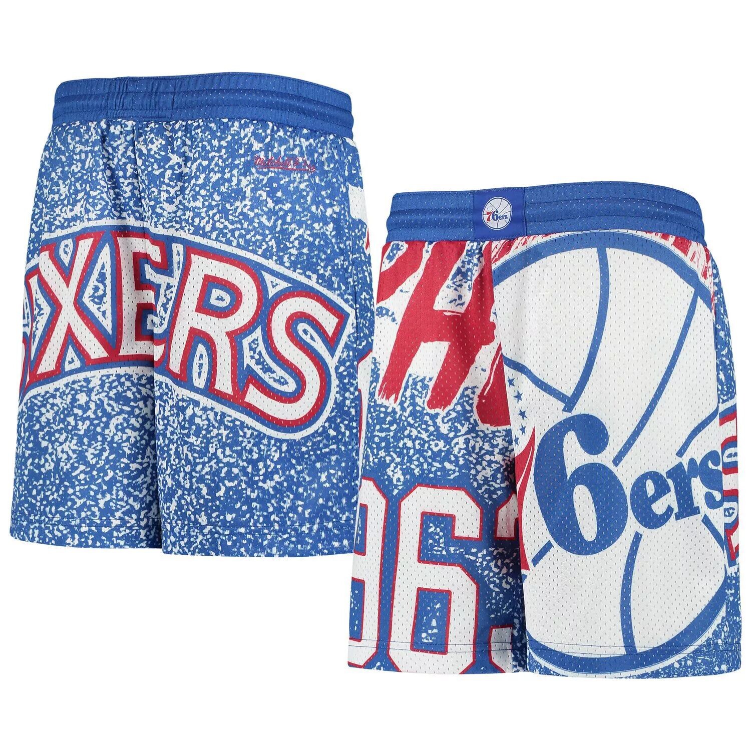 

Молодежные шорты Mitchell & Ness Royal Philadelphia 76ers Hardwood Classics Jumbotron Unbranded