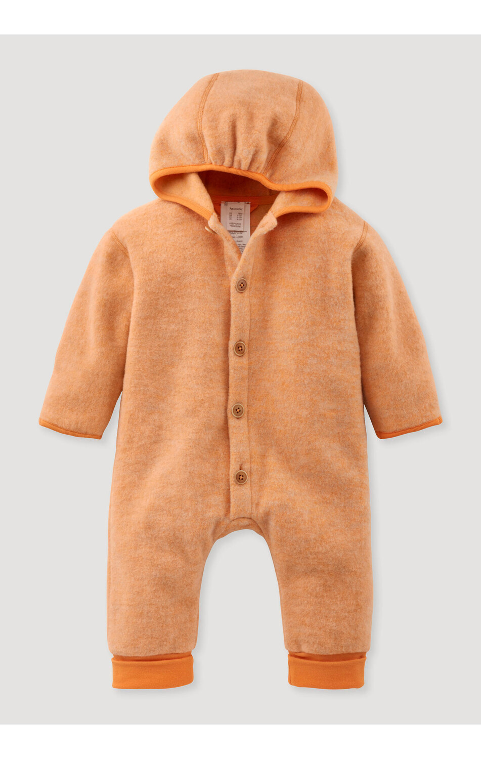 

Комбинезон Hessnatur Wollfleece Overall, цвет clementine