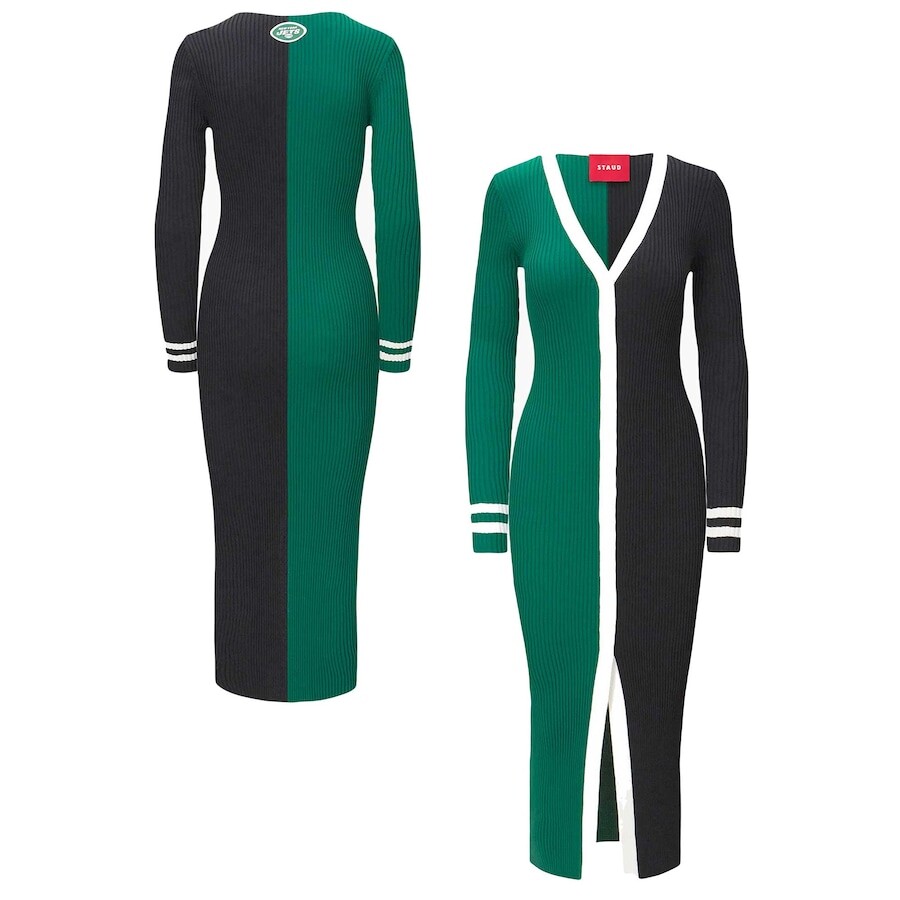 

Платье-свитер STAUD New York Jets, зеленый