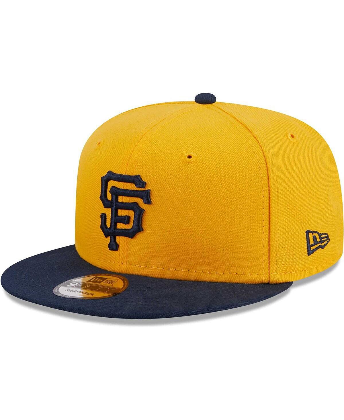 

Мужская двухцветная цветная кепка San Francisco Giants 9FIFTY Snapback золотого цвета New Era