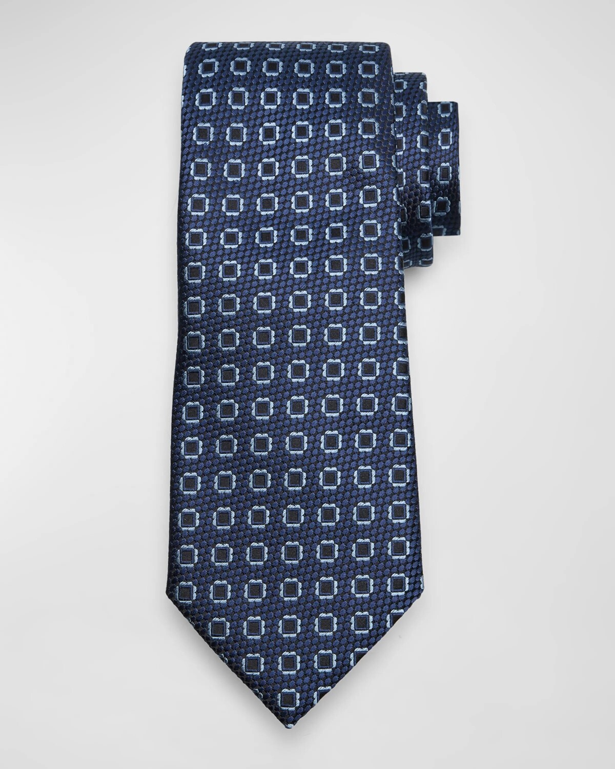 

Мужские модные коробки, шелковый галстук Zegna, цвет Nvy Fan