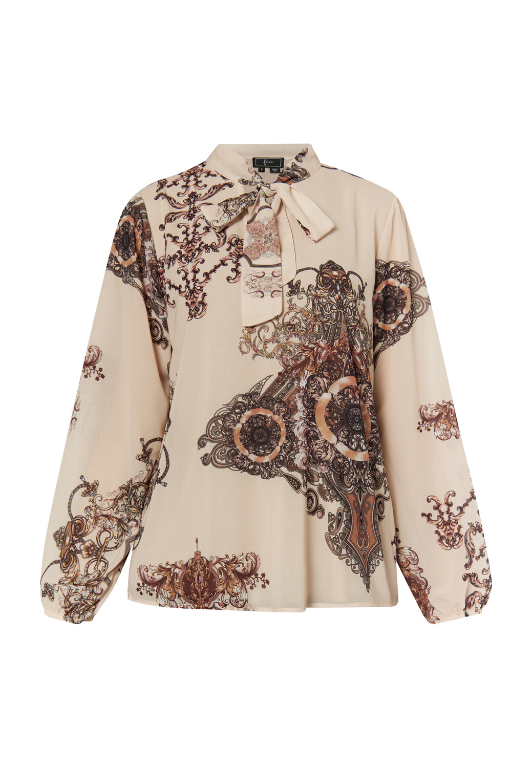 

Блуза faina Mit Barockprint, цвет Wollweiss Rot Mehrfarbig