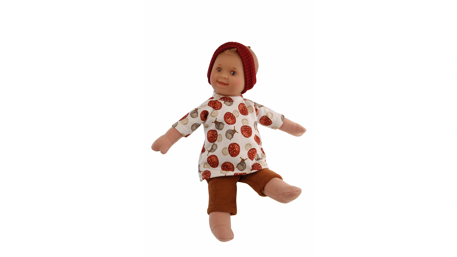 Куклы Schildkroet-Puppen кудри 30 см, роспись волос, карие глаза, одежда улитка