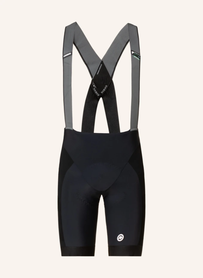 

Велосипедки mille gtc kiespanzer bib shorts c2 с лямками и мягкой вставкой Assos, черный