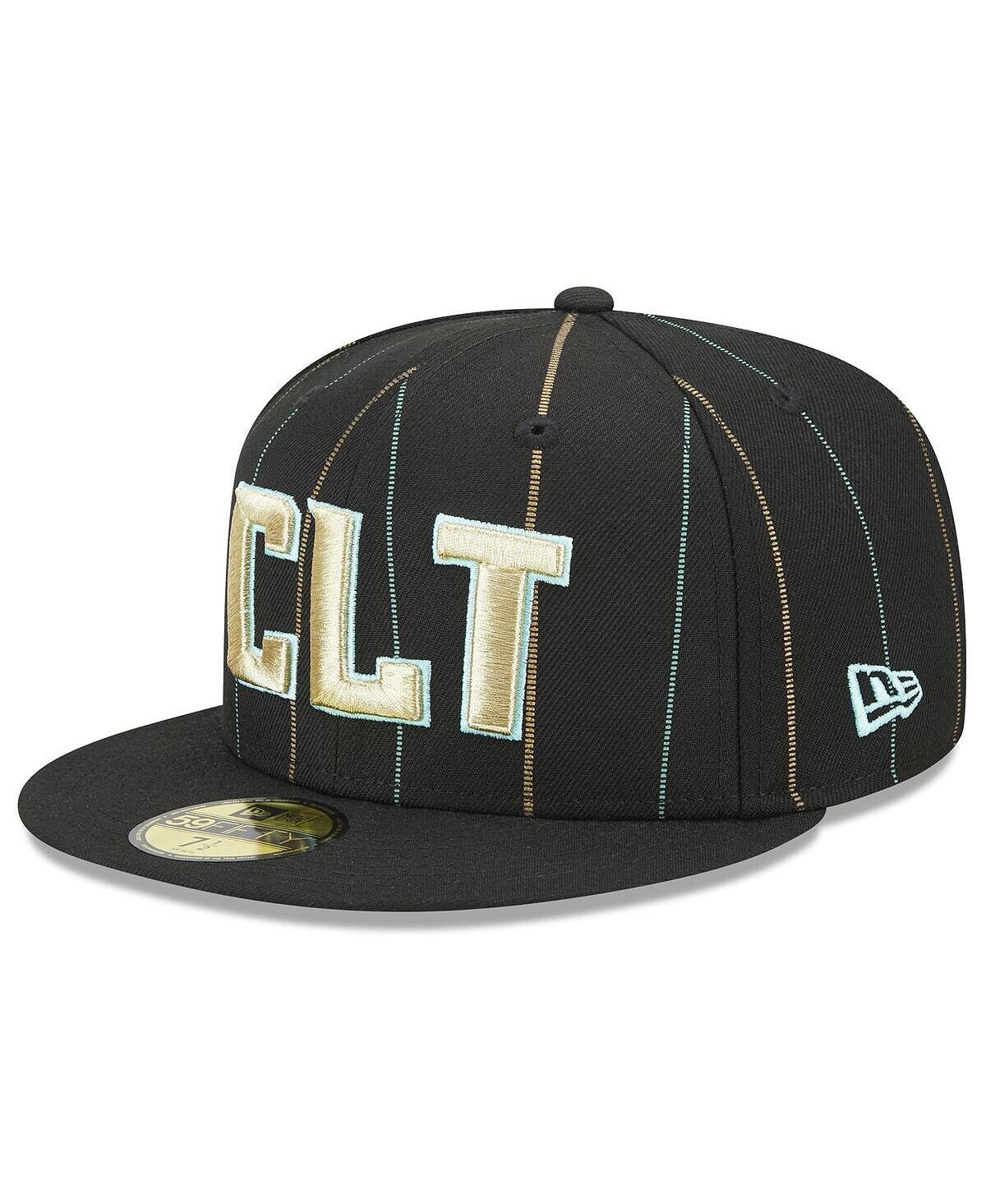 

Мужская черная кепка Charlotte Hornets 2022/23 City Edition Official 59FIFTY приталенная шляпа New Era