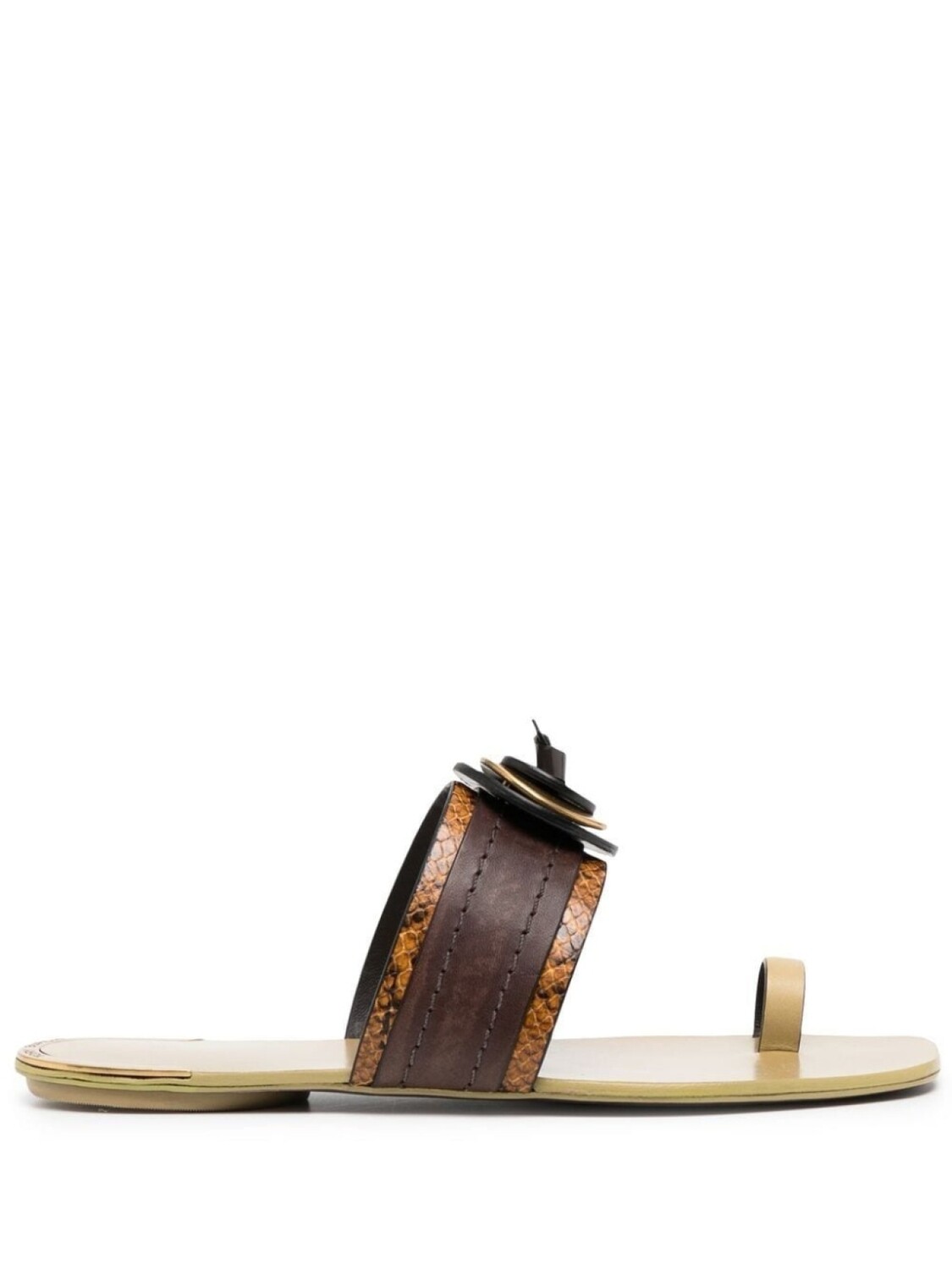 

Tory Burch шлепанцы Artisanal, коричневый
