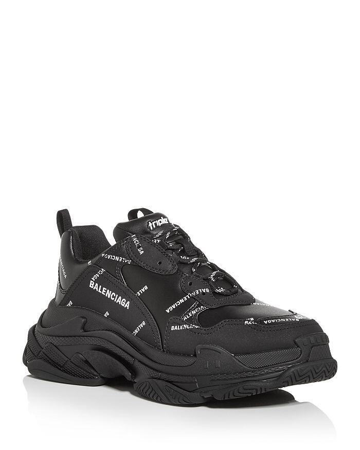 

Мужские низкие кроссовки Triple S All Over Logo Balenciaga