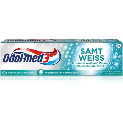Зубная паста Одол-Мед3 Бархатная белая 75мл, Odol-Med 3