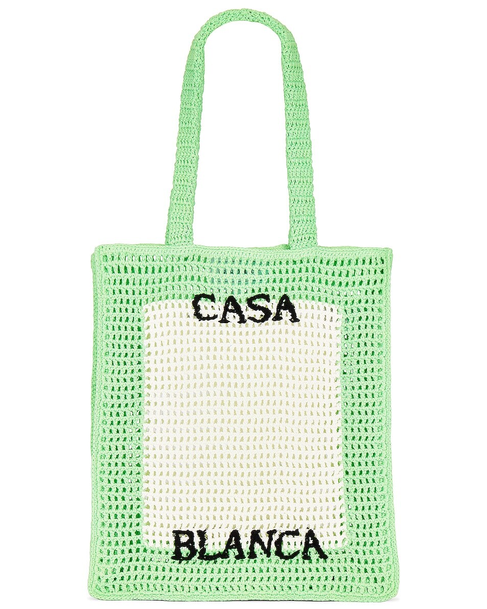 

Сумка-тоут Casablanca Crochet, цвет Pale Green