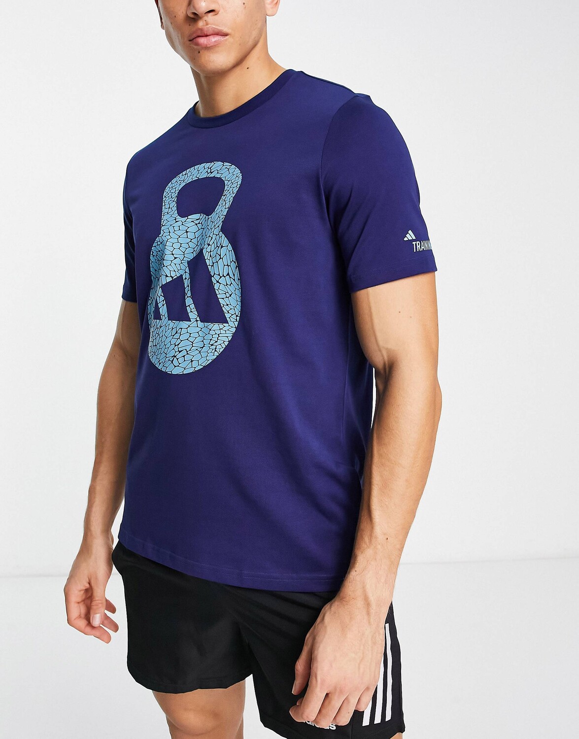 

Темно-синяя футболка с логотипом adidas Training adidas performance, Синий