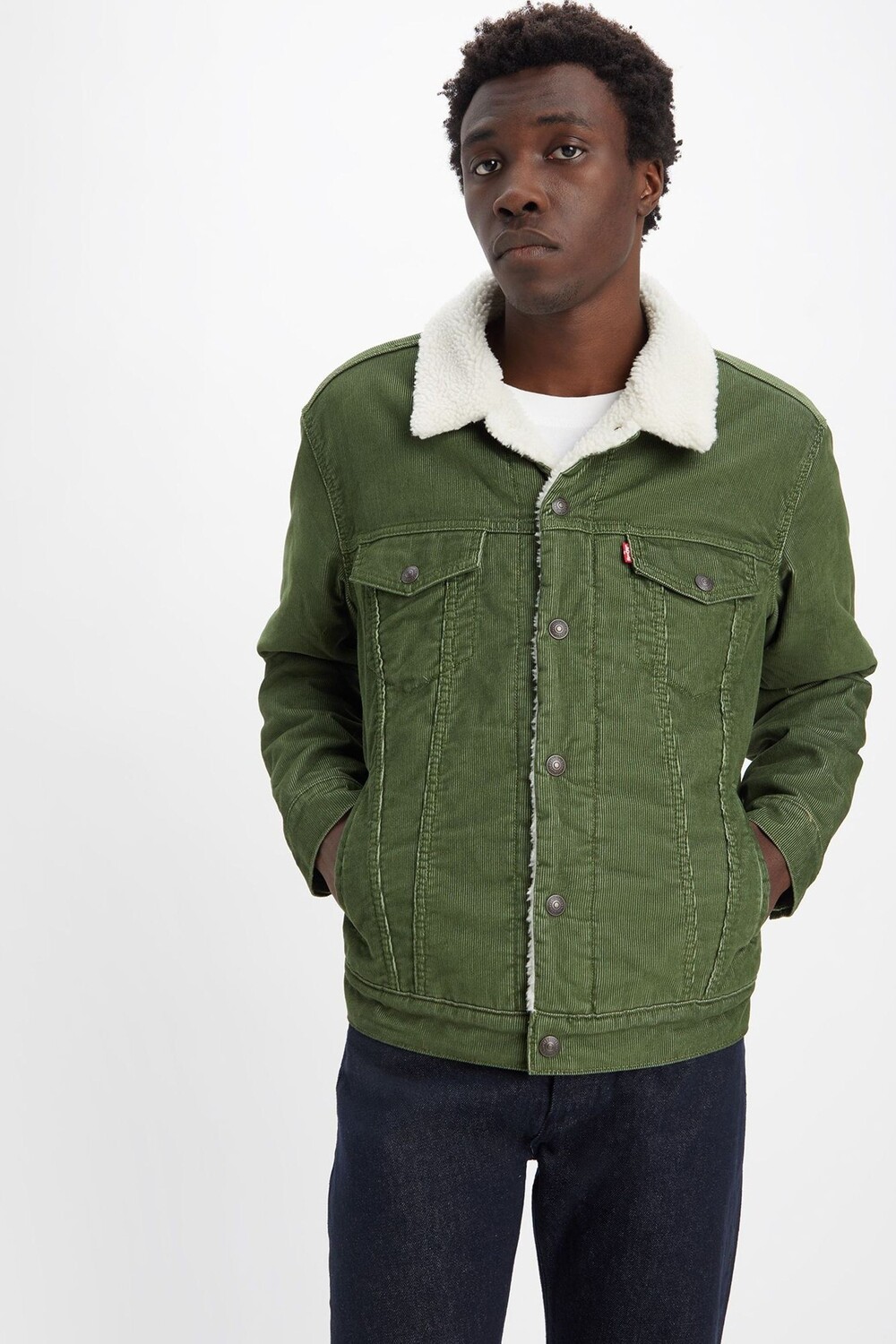 

Куртка дальнобойщика Type III из искусственной овчины Levi's, зеленый