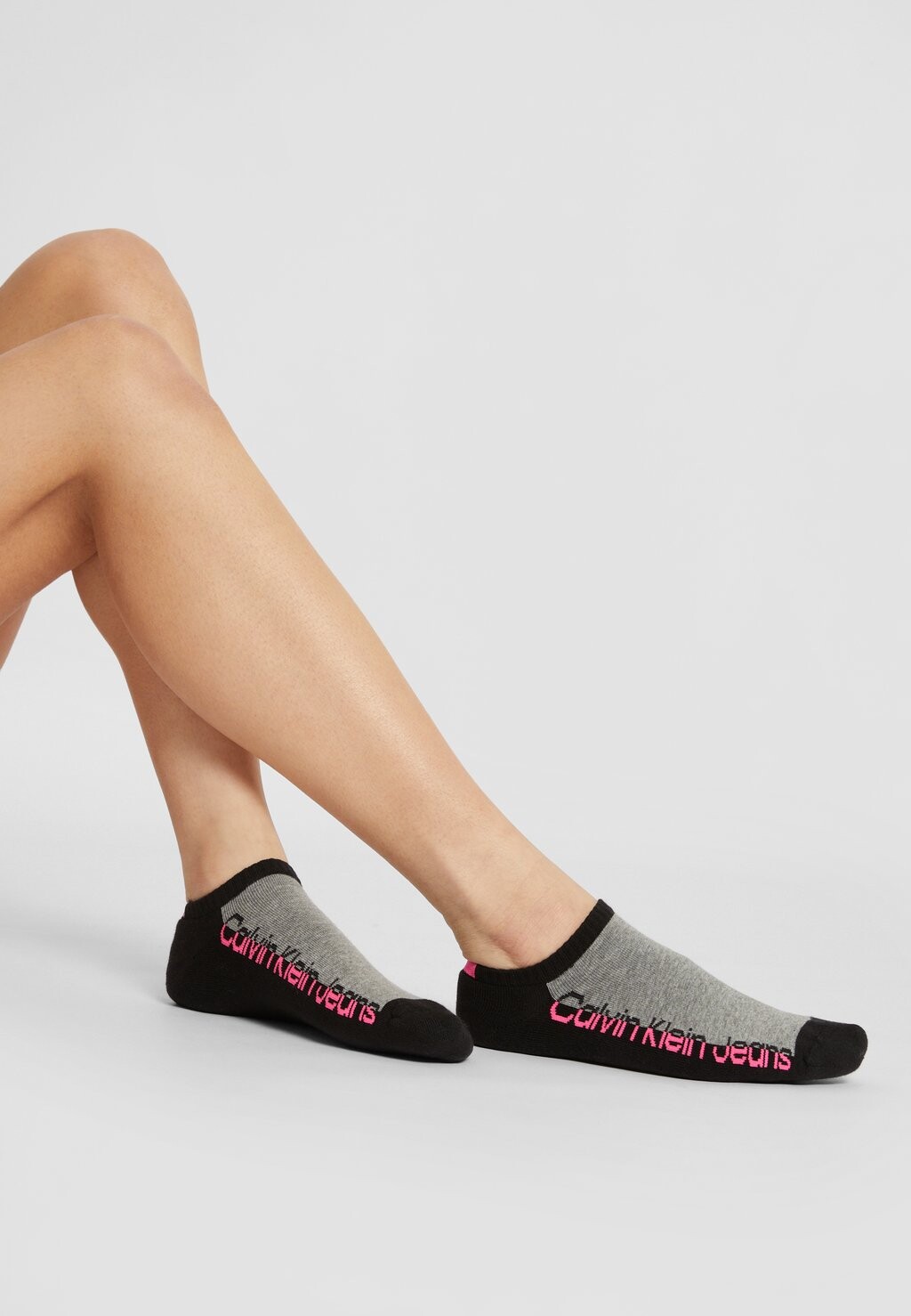 

Носки Womens No Show Athleisure Nola 3 Pack Calvin Klein, черный