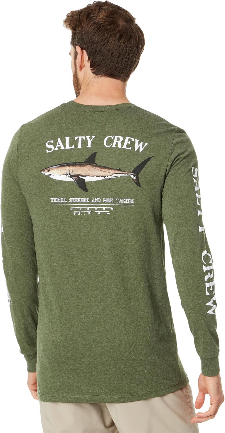

Футболка Брюса с длинными рукавами Salty Crew, цвет Charcoal Heather