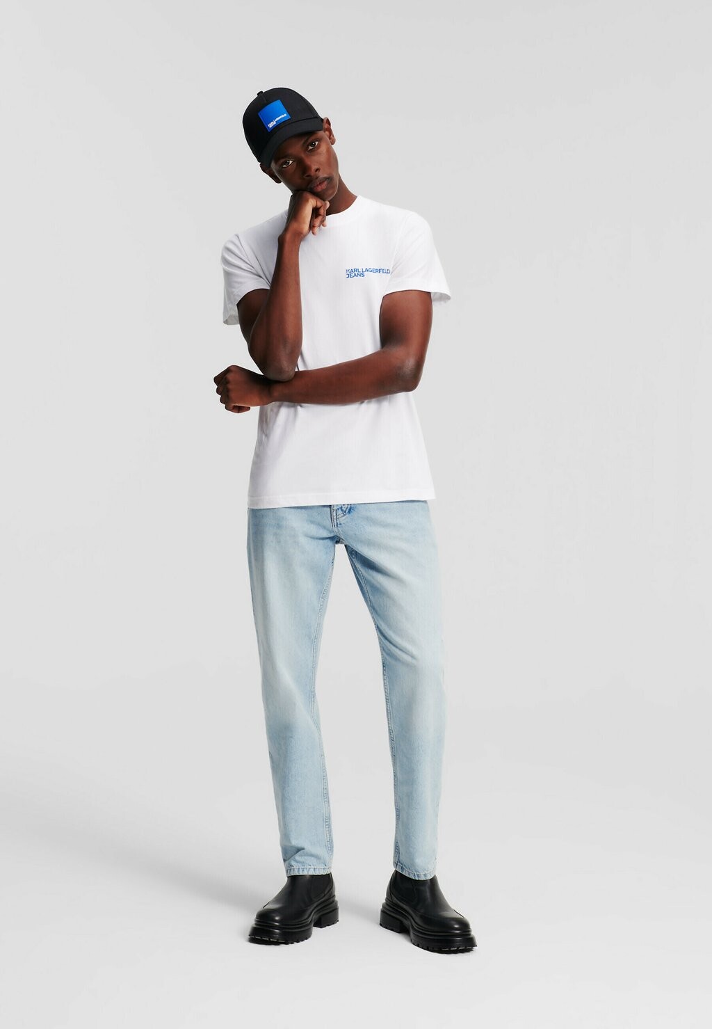 

Зауженные джинсы Karl Lagerfeld Jeans, светло-синий