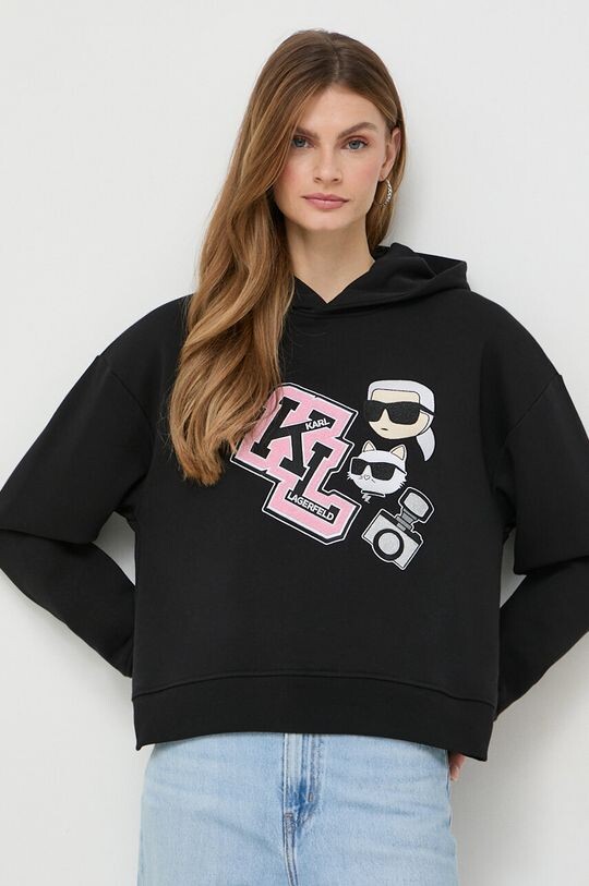 

Толстовка Карла Лагерфельда Karl Lagerfeld, черный