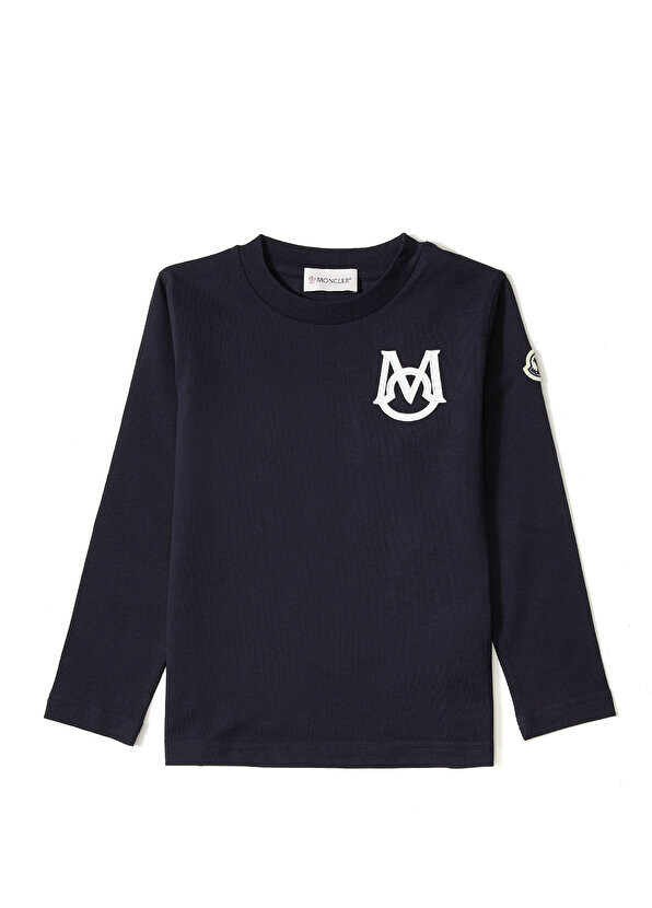 

Темно-синяя футболка с логотипом для мальчика Moncler