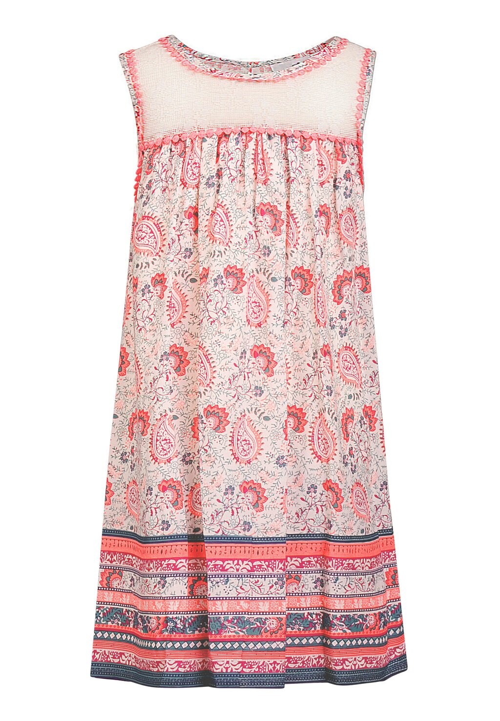 

Повседневное платье MIT SPITZENPASSE happy girls, цвет neon coral