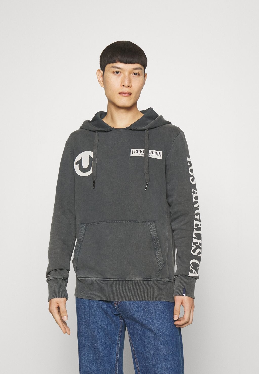 

Толстовка SLEEVE LOGO True Religion, черная кислота