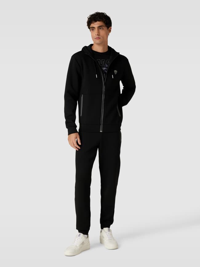 

Толстовка с контрастной окантовкой EA7 Emporio Armani, черный